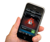 Total connect home security app in armed state